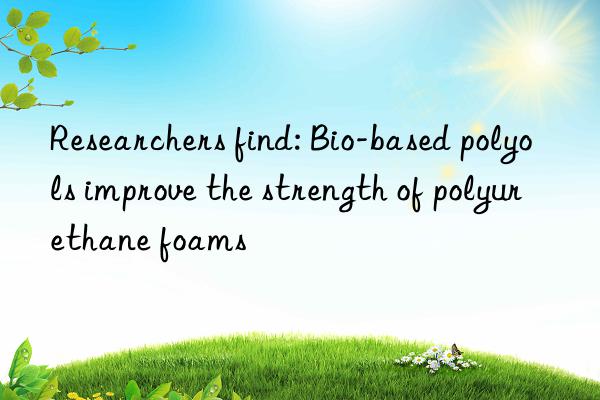 Researchers find: Bio-based polyols improve the strength of polyurethane foams