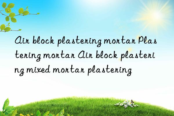 Air block plastering mortar Plastering mortar Air block plastering mixed mortar plastering