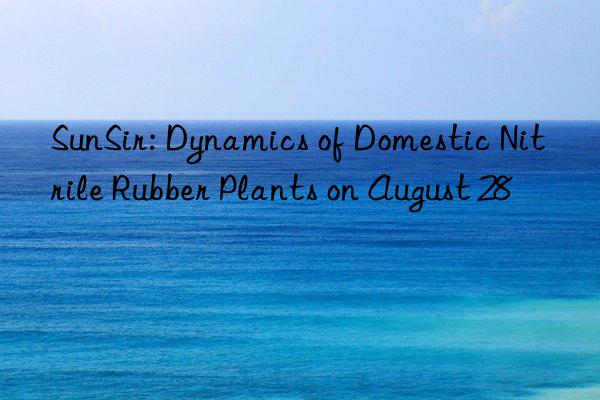 SunSir: Dynamics of Domestic Nitrile Rubber Plants on August 28