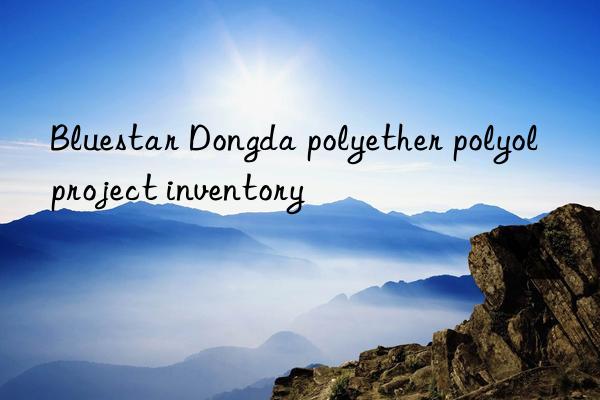 Bluestar Dongda polyether polyol project inventory