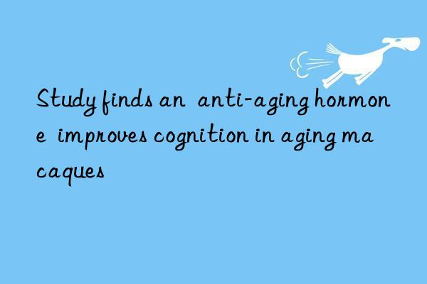 Study finds an  anti-aging hormone  improves cognition in aging macaques