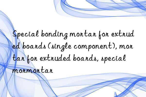 Special bonding mortar for extruded boards (single component), mortar for extruded boards, special mortar for extruded boards, special mortar