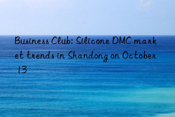 Business Club: Silicone DMC market trends in Shandong on October 13