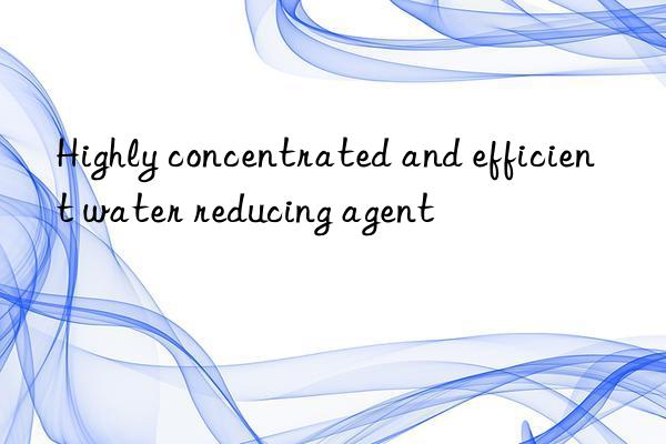 Highly concentrated and efficient water reducing agent