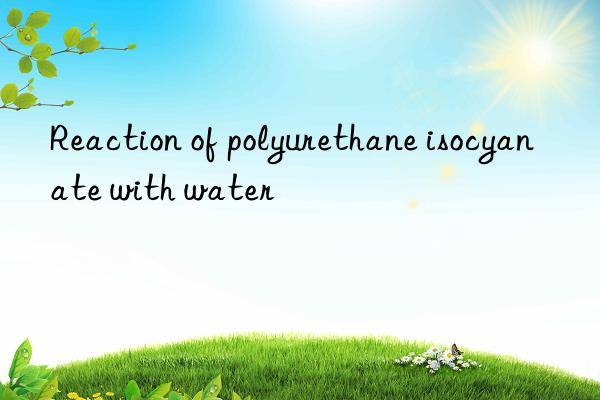 Reaction of polyurethane isocyanate with water