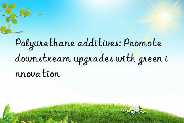 Polyurethane additives: Promote downstream upgrades with green innovation