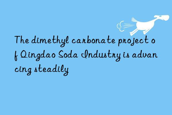 The dimethyl carbonate project of Qingdao Soda Industry is advancing steadily