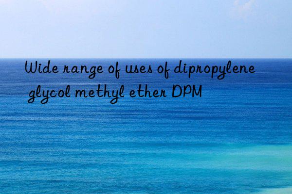 Wide range of uses of dipropylene glycol methyl ether DPM