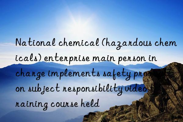 National chemical (hazardous chemicals) enterprise main person in charge implements safety production subject responsibility video training course held