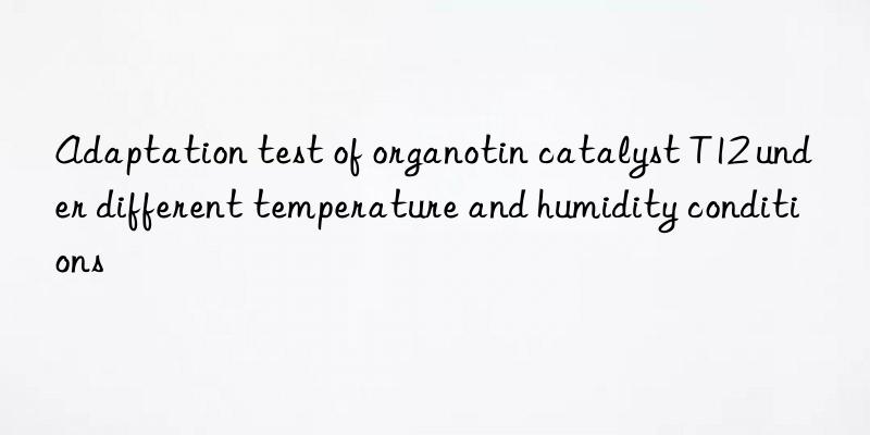 Adaptation test of organotin catalyst T12 under different temperature and humidity conditions