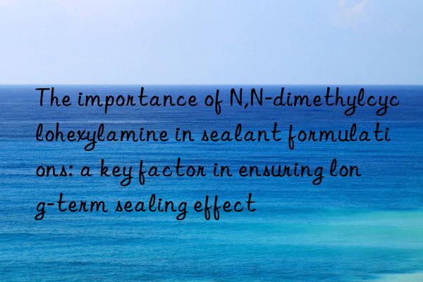 The importance of N,N-dimethylcyclohexylamine in sealant formulations: a key factor in ensuring long-term sealing effect