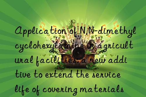 Application of N,N-dimethylcyclohexylamine in agricultural facilities: a new additive to extend the service life of covering materials