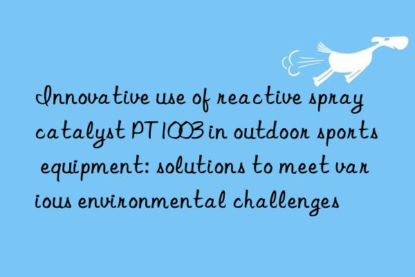 Innovative use of reactive spray catalyst PT1003 in outdoor sports equipment: solutions to meet various environmental challenges