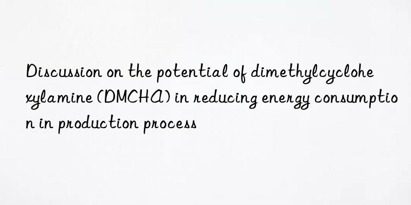 Discussion on the potential of dimethylcyclohexylamine (DMCHA) in reducing energy consumption in production process