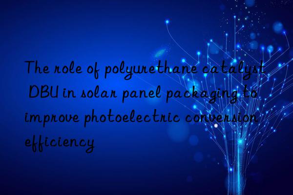 The role of polyurethane catalyst DBU in solar panel packaging to improve photoelectric conversion efficiency