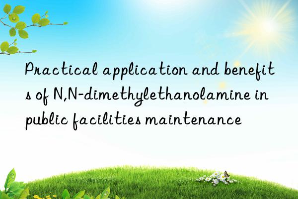 Practical application and benefits of N,N-dimethylethanolamine in public facilities maintenance