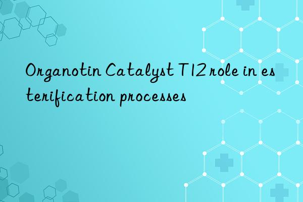 Organotin Catalyst T12 role in esterification processes