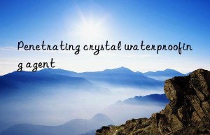 Penetrating crystal waterproofing agent