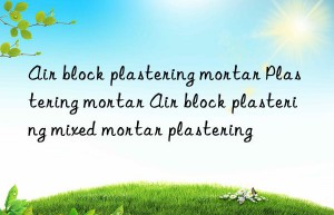 Air block plastering mortar Plastering mortar Air block plastering mixed mortar plastering