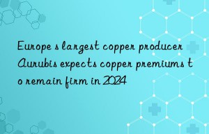 Europe s largest copper producer Aurubis expects copper premiums to remain firm in 2024