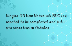 Ningxia GN New Materials BDO is expected to be completed and put into operation in October