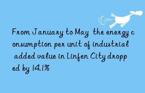 From January to May  the energy consumption per unit of industrial added value in Linfen City dropped by 14.1%