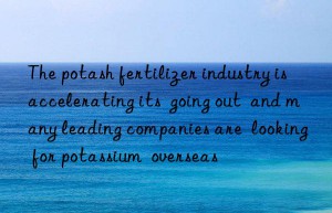 The potash fertilizer industry is accelerating its  going out  and many leading companies are  looking for potassium  overseas