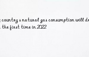 my country s natural gas consumption will drop for the first time in 2022