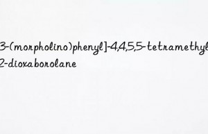 2-[3-(morpholino)phenyl]-4,4,5,5-tetramethyl-1,3,2-dioxaborolane