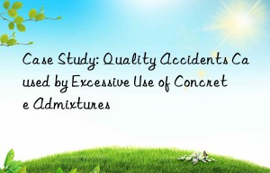 Case Study: Quality Accidents Caused by Excessive Use of Concrete Admixtures