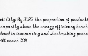 Loudi City: By 2025  the proportion of production capacity above the energy efficiency benchmark level in ironmaking and steelmaking processes will reach 30%