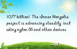 10.77 billion!  The Inner Mongolia project is advancing steadily  including nylon 66 and other devices