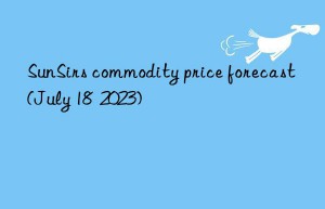 SunSirs commodity price forecast (July 18  2023)