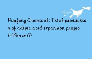 Huafeng Chemical: Trial production of adipic acid expansion project (Phase 6)