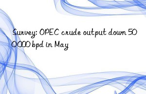 Survey: OPEC crude output down 500 000 bpd in May