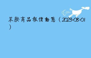 苯胺商品报价动态（2023-08-01）