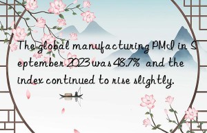 The global manufacturing PMI in September 2023 was 48.7%  and the index continued to rise slightly.