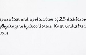 Preparation and application of 2,5-dichlorophenylhydrazine hydrochloride_Kain Industrial Additive