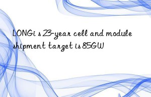 LONGi s 23-year cell and module shipment target is 85GW