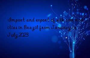 Import and export of silk commodities in Brazil from January to July 2023