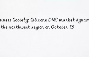 Business Society: Silicone DMC market dynamics in the northwest region on October 13