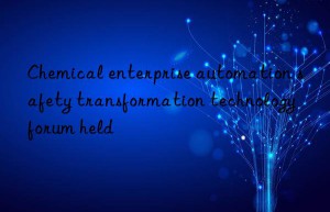 Chemical enterprise automation safety transformation technology forum held