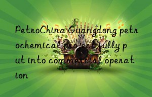 PetroChina Guangdong petrochemical project fully put into commercial operation