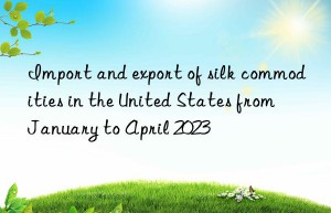 Import and export of silk commodities in the United States from January to April 2023