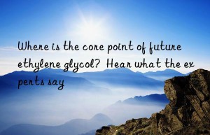 Where is the core point of future ethylene glycol?  Hear what the experts say