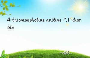 4-thiomorpholine aniline 1′,1′-dioxide