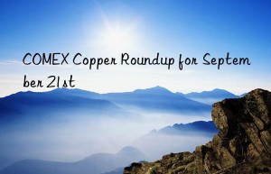 COMEX Copper Roundup for September 21st