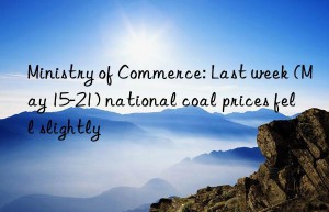 Ministry of Commerce: Last week (May 15-21) national coal prices fell slightly