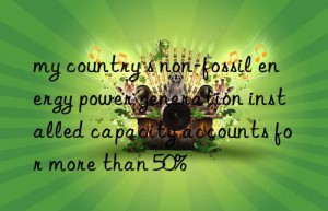 my country s non-fossil energy power generation installed capacity accounts for more than 50%