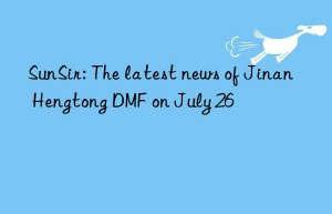 SunSir: The latest news of Jinan Hengtong DMF on July 26